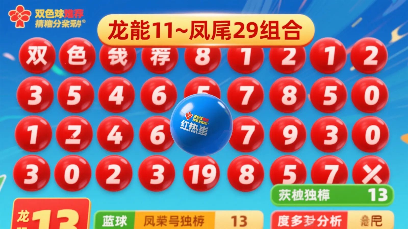 双色球25-054期精选预测：龙头11凤尾29，蓝球锁定13，6+1组合出击