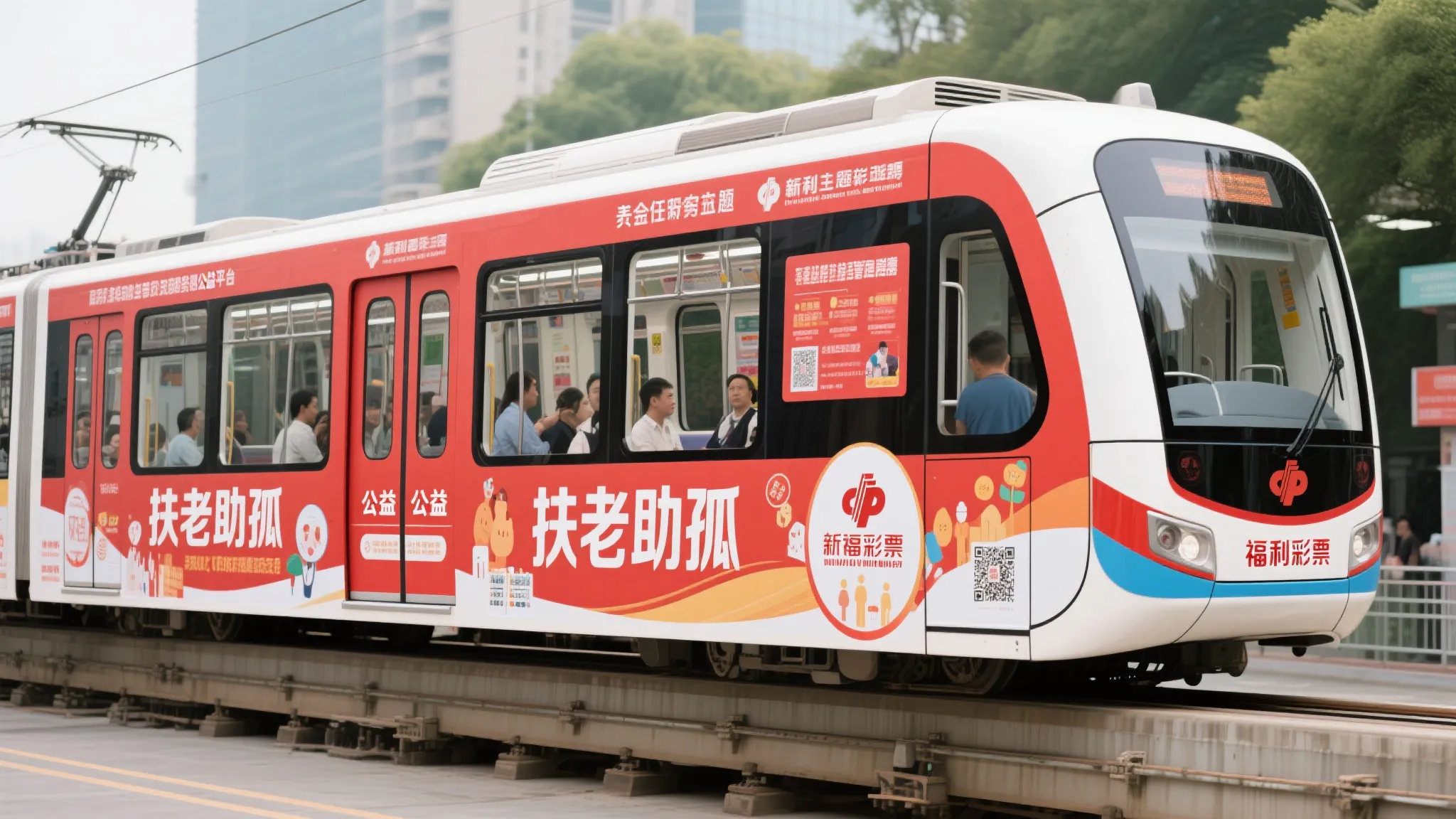 芜湖福彩主题单轨暖心启程，为城市文明增添别样光彩